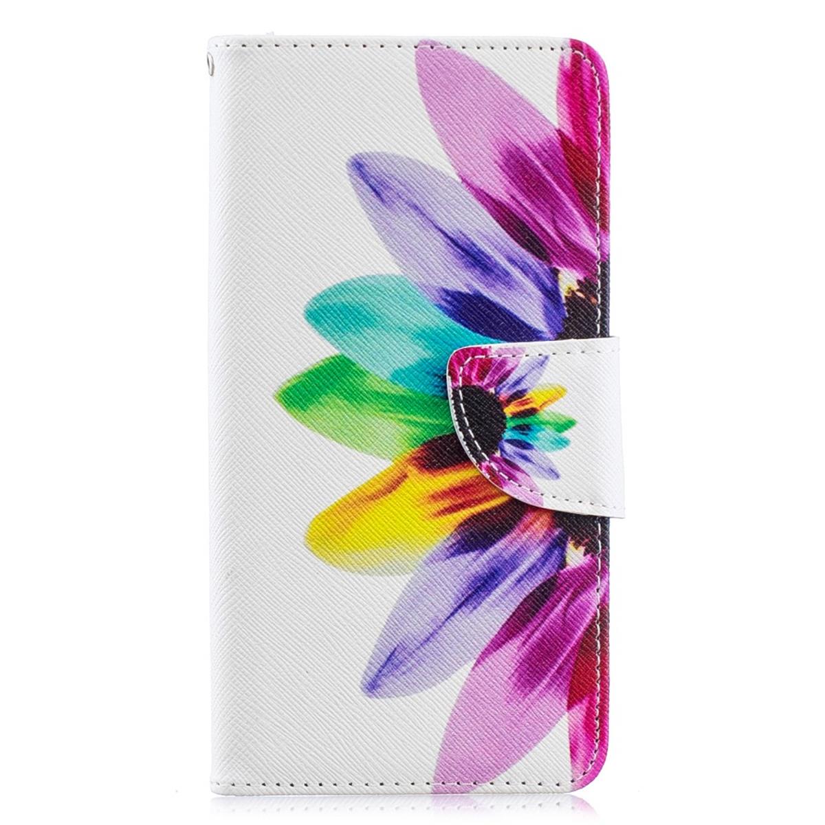 Hülle für Samsung Galaxy A40 Handyhülle Schutztasche Cover Motiv Etui Case Blume