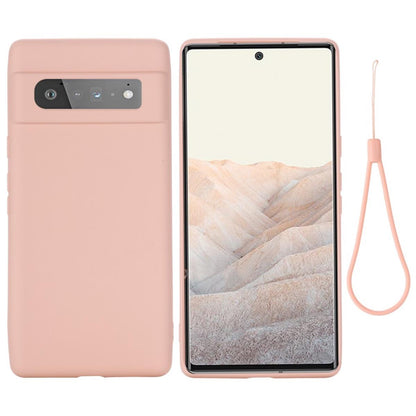 Hülle für Google Pixel 6 Pro Handyhülle Silikon Case Cover Bumper Matt Rosa