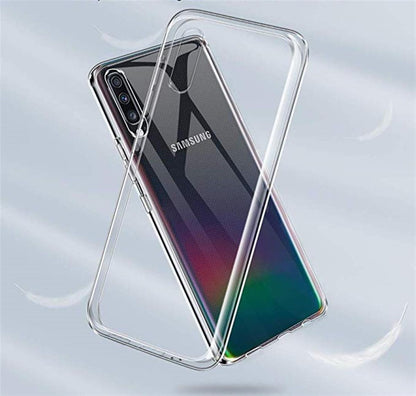 Hülle für Samsung Galaxy A70 Handyhülle Silikon Cover Schutzhülle transparent