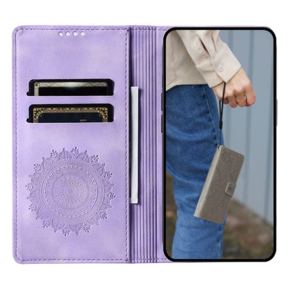 Hülle für Samsung Galaxy A25 5G Handyhülle Flip Case Cover Tasche Mandala Lila