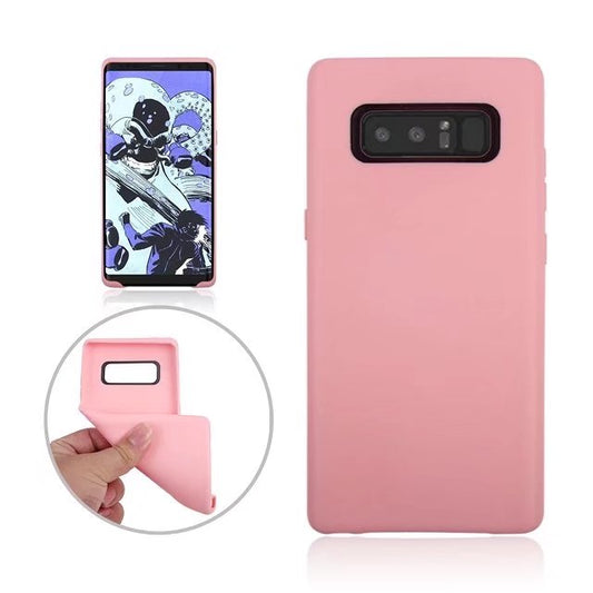 Hülle für Samsung Galaxy Note 8 Handy Cover Silikon Case Bumper Tasche Matt Rosa