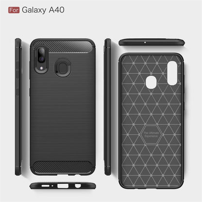 Hülle für Samsung Galaxy A40 Handyhülle Schutzhülle Silikon Case Carbon Farben