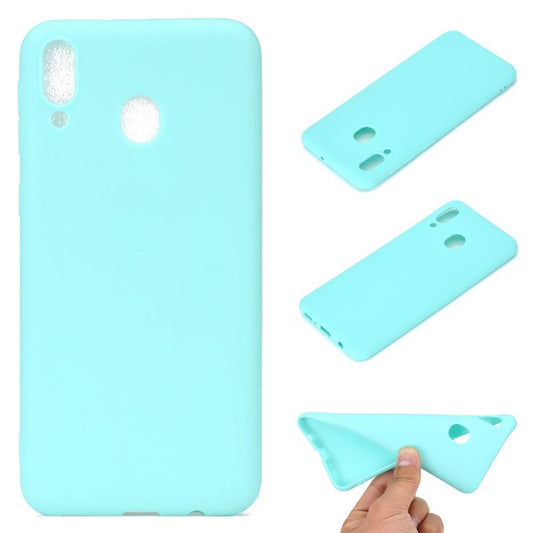 Hülle für Samsung Galaxy A40 Handyhülle Silikon Cover Schutzhülle Soft Case matt Grün