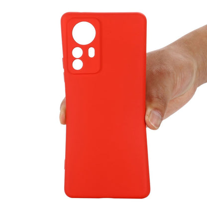 Hülle für Xiaomi 12 Pro Handy Case Silikon Cover Bumper Schutzhülle Matt Rot