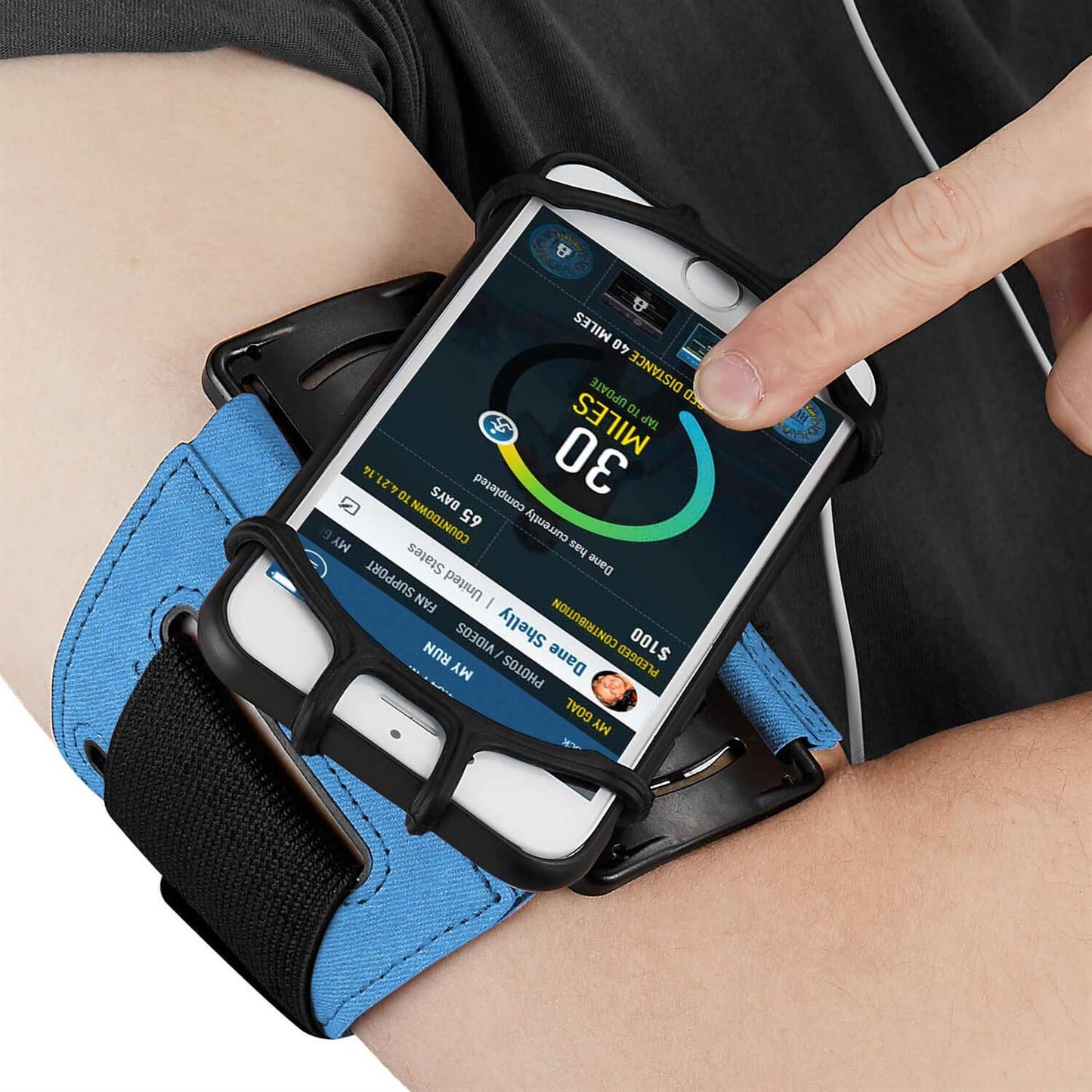 Sportarmband Fitness Armband Laufhülle 4,0 - 7,0 Zoll Universal Blau