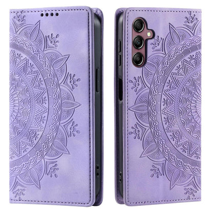 Hülle für Samsung Galaxy A25 5G Handyhülle Flip Case Cover Tasche Mandala Lila