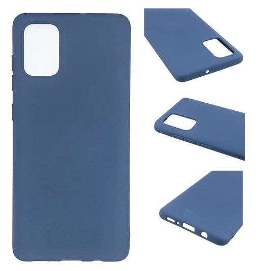 Hülle für Samsung Galaxy A32 4G Handyhülle Silikon Case Cover Bumper Matt Blau