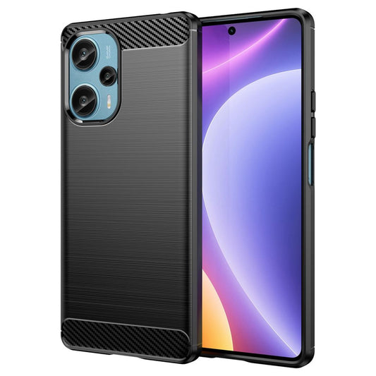 Hülle für Xiaomi Poco F5 5G/Redmi Note 12 Turbo Handy Silikon Cover Carbonfarben