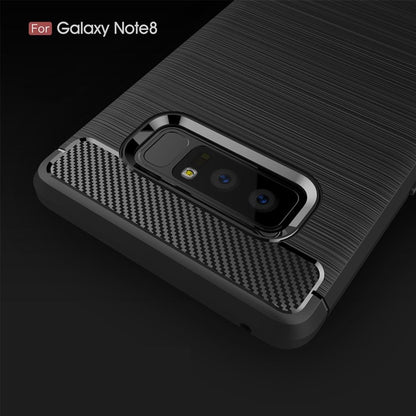 Hülle für Samsung Galaxy Note 8 Handyhülle Cover Bumper Soft Case Carbonfarben