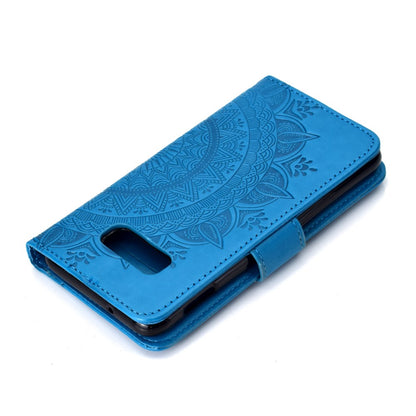 Hülle für Samsung Galaxy S10e Handyhülle Flip Case Schutzhülle Mandala Blau