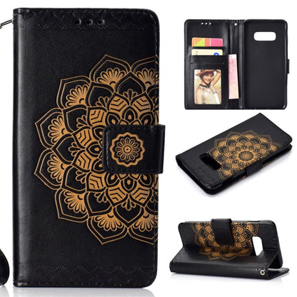 Hülle für Samsung Galaxy S10e Handyhülle Flip Case Cover Mandala (schwarz) Schwarz