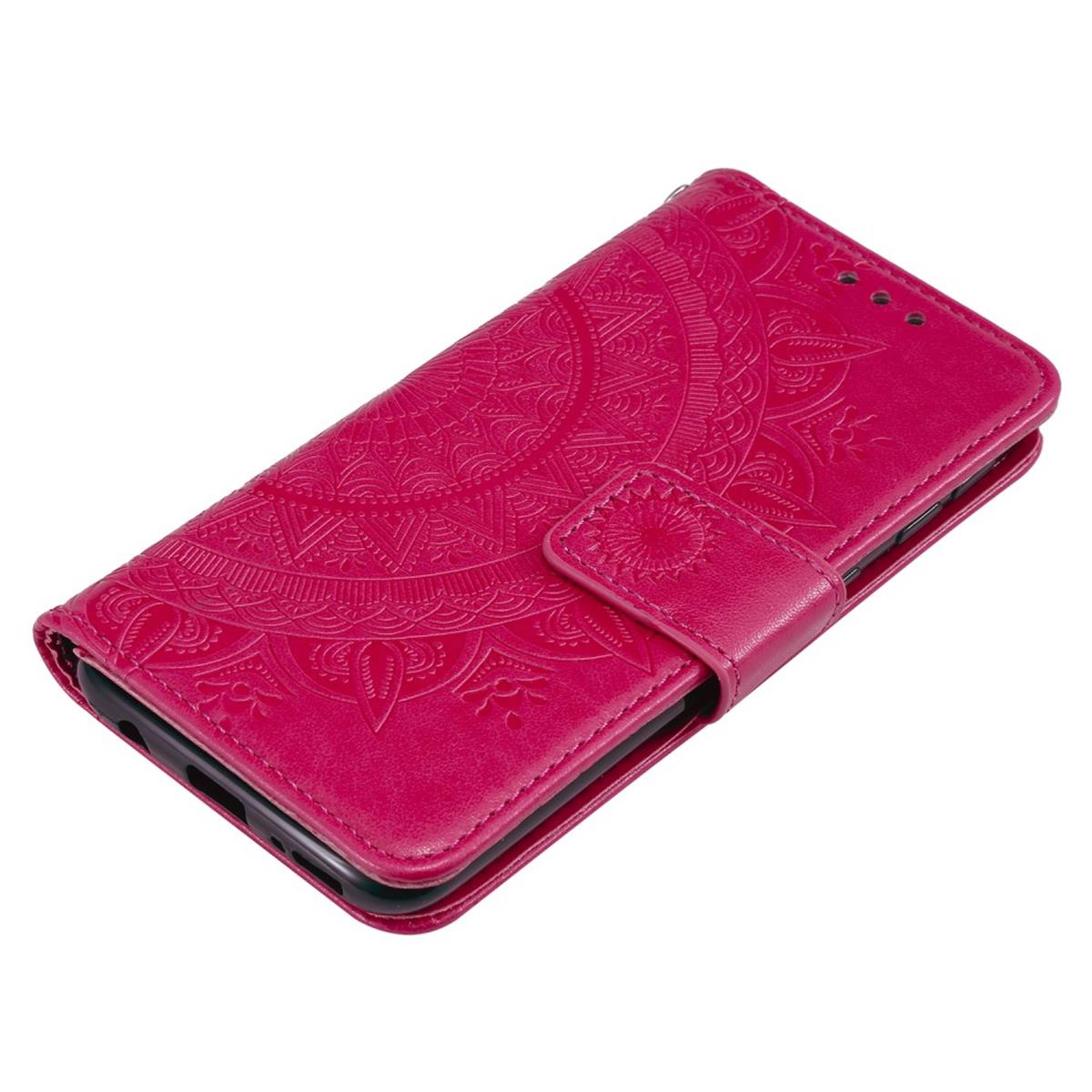 Hülle für Samsung Galaxy A20e Handyhülle Schutz Tasche Flip Case Etui Cover Mandala Pink