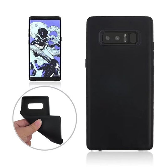 Hülle für Samsung Galaxy Note 8 Handy Cover Silikon Case Bumper Matt Schwarz