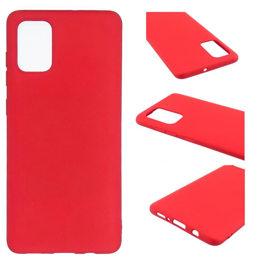 Hülle für Samsung Galaxy A32 4G Handyhülle Silikon Case Cover Bumper Matt Rot