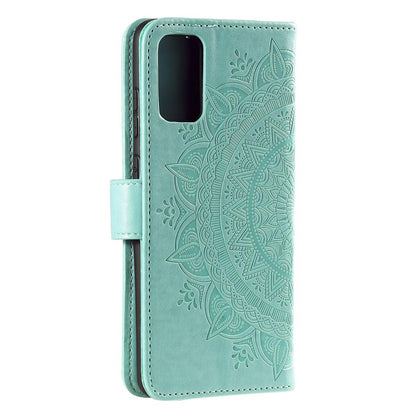 Hülle für Samsung Galaxy S20 Plus Handyhülle Flip Case Schutzhülle Mandala Grün