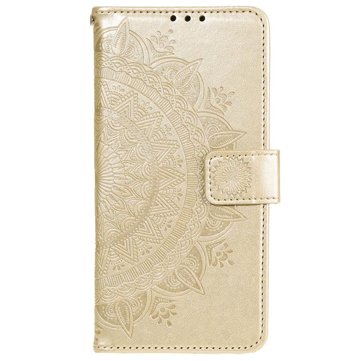 Hülle für Xiaomi 12 Pro Handyhülle Flip Case Cover Tasche Etui Mandala Gold