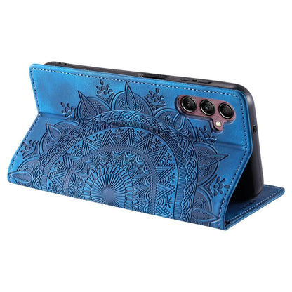 Hülle für Samsung Galaxy A25 5G Handyhülle Flip Case Cover Tasche Mandala Blau