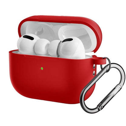 Hülle für Apple AirPods Pro 2 Silikon Case Cover Etui Bumper Schutzhülle Rot