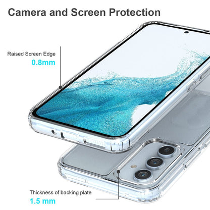 Hülle für Samsung Galaxy A54 5G Handy Case Hybrid Silikon Bumper Cover Klar