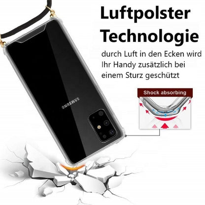 Hülle für Samsung Galaxy M53 5G Handykette Silikon Cover Handyhülle Case klar