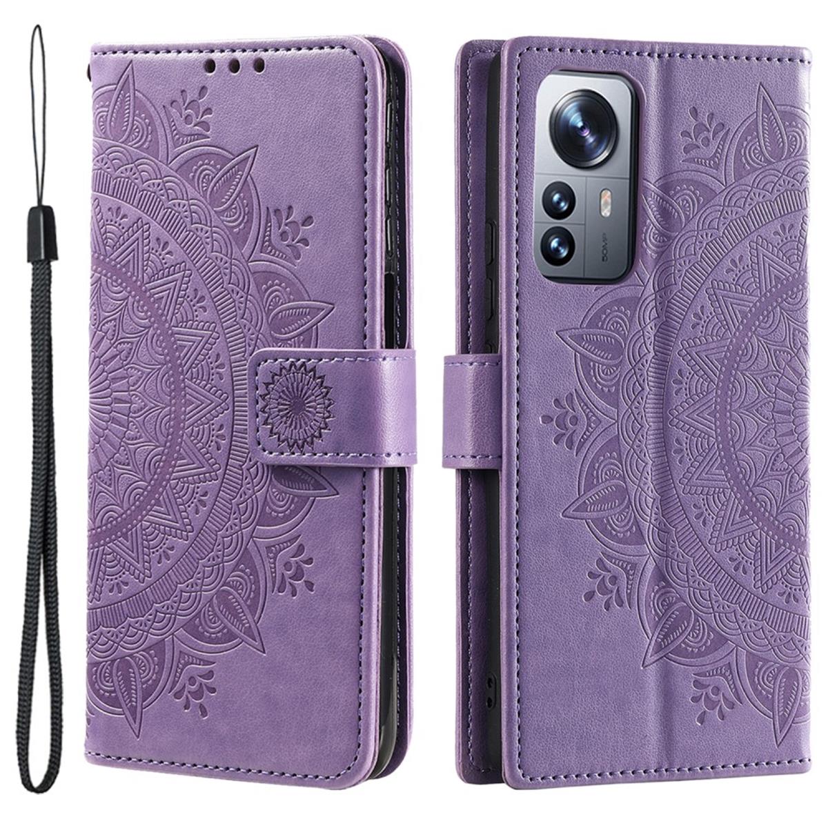 Hülle für Xiaomi 12 Pro Handyhülle Flip Case Cover Tasche Etui Mandala Lila