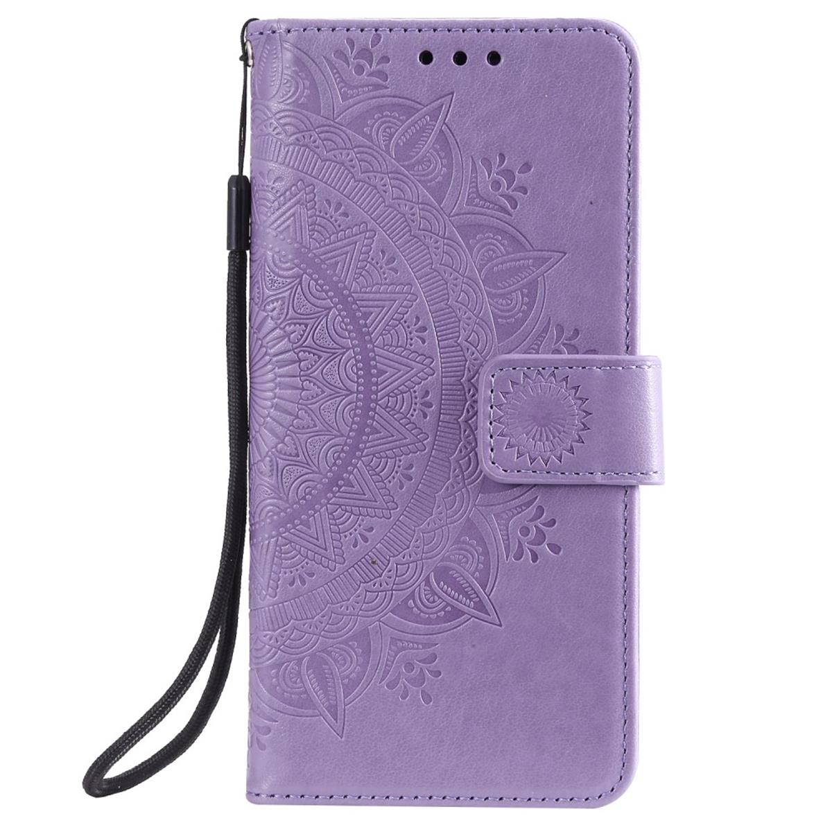 Hülle für Samsung Galaxy S20 Ultra Handyhülle Flip Case Schutzhülle Mandala Lila