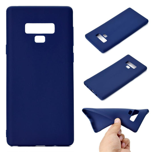 Hülle für Samsung Galaxy Note 9 Handy Case Silikon Cover Schutzhülle Matt Blau