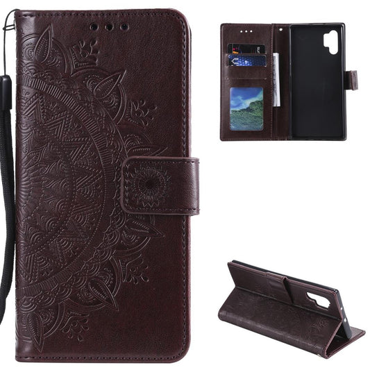 Hülle für Samsung Galaxy A32 4G Handy Tasche Flip Case Cover Etui Mandala Braun