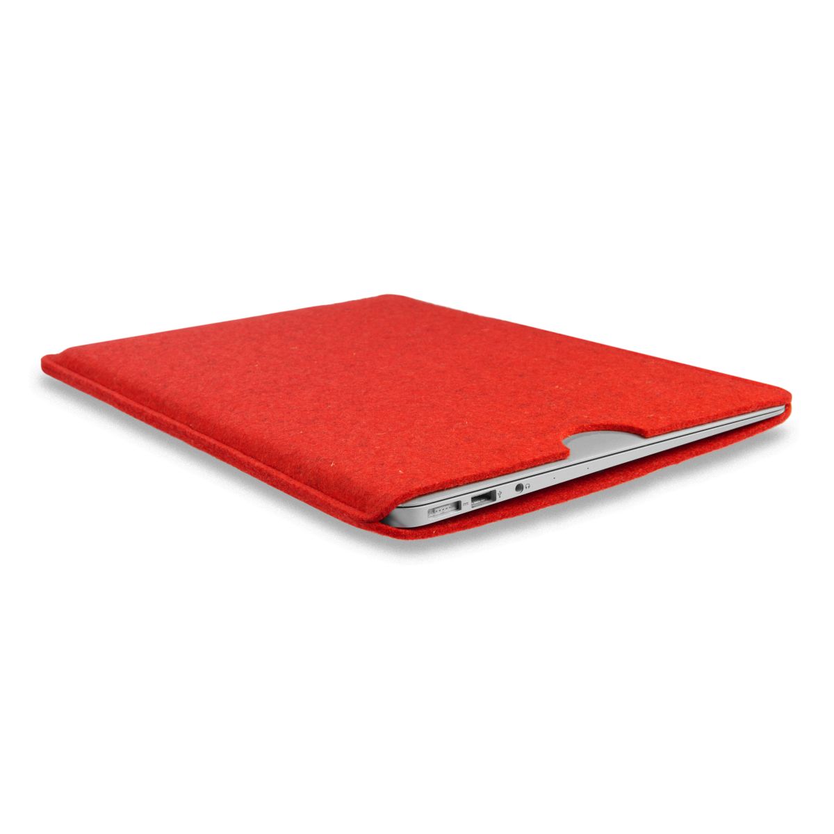 Hülle für Apple MacBook Pro 13" (M1,M2)/Air 13" (M1) Handmade Filz Tasche Rot