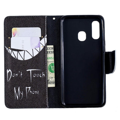 Hülle für Samsung Galaxy A40 Handyhülle Tasche Cover Motiv Etui Case Grinsen