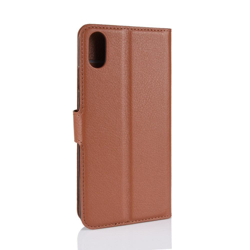 Hülle für Apple iPhone Xs Max Handyhülle Flip Case Tasche Handy Cover Etui Braun