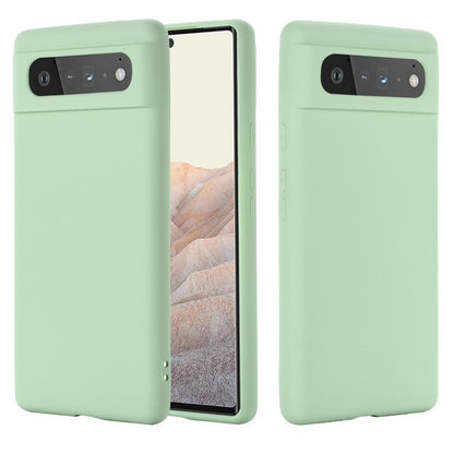 Hülle für Google Pixel 6 Handyhülle Silikon Case Cover Bumper Etui Matt Grün