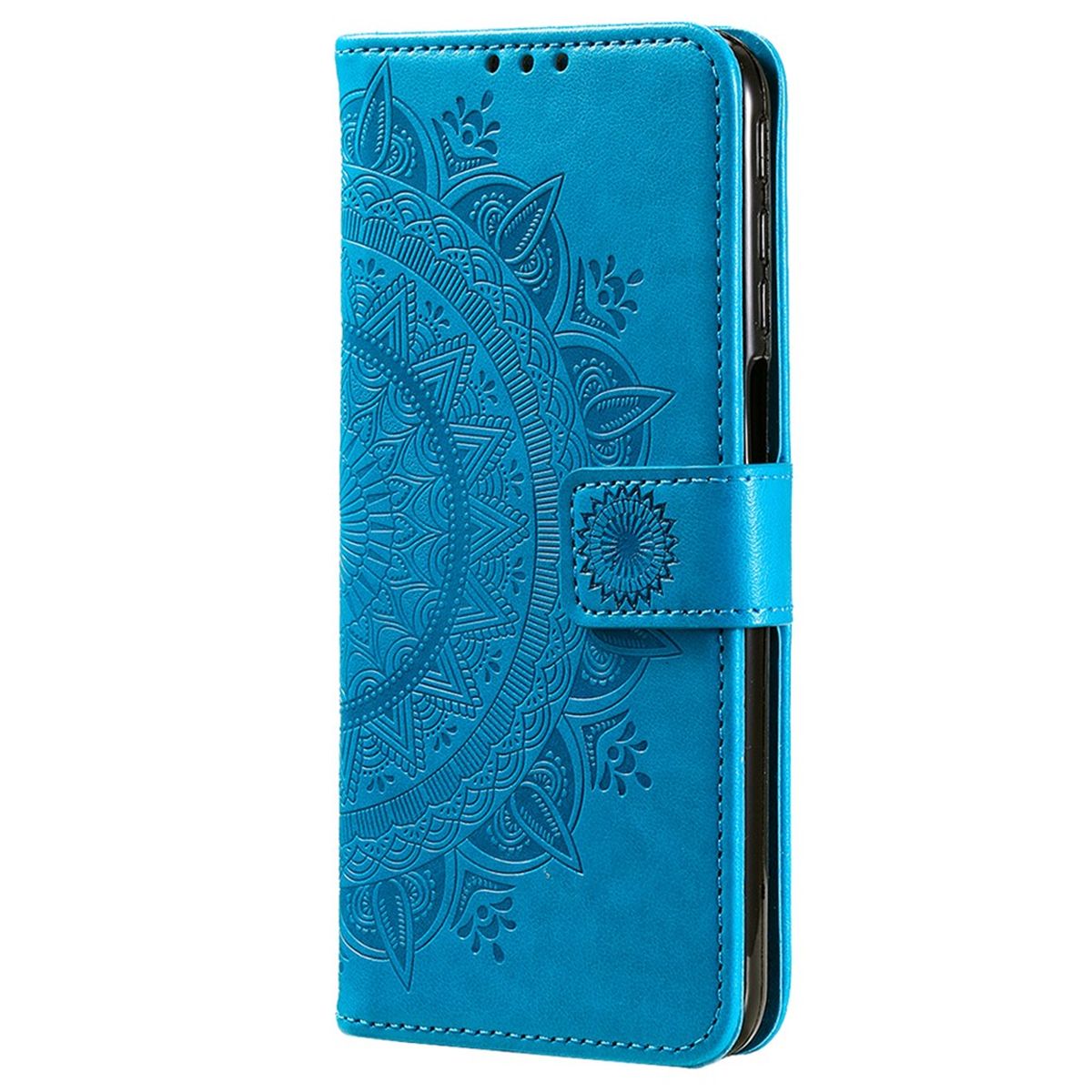 Hülle für Xiaomi Redmi Note 11/11S 4G/Poco M4 Pro Handy Flip Case Mandala Blau