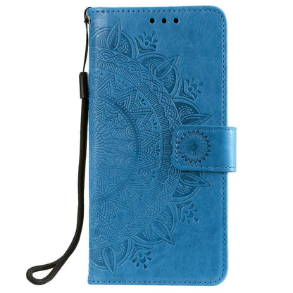 Hülle für Samsung Galaxy S20 Plus Handyhülle Flip Case Schutzhülle Mandala Blau