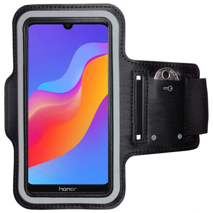 Honor 8A Handy Armband Sportarmband Hülle mit Schlüsselfach Armtasche