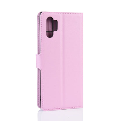 Hülle für Samsung Galaxy Note10+ (5G) Handyhülle Tasche Flip Case Cover Rosa