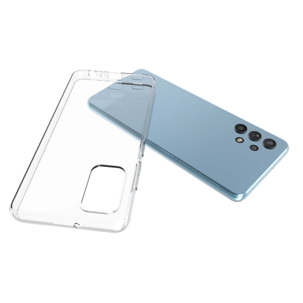 Hülle für Samsung Galaxy A32 4G Handyhülle Silikon Cover Bumper Softcase Klar