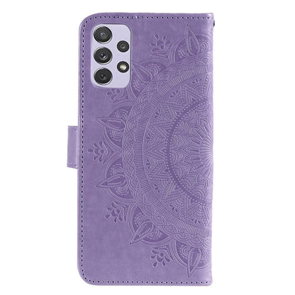 Hülle für Samsung Galaxy A73 5G Handyhülle Flip Case Cover Tasche Mandala Lila