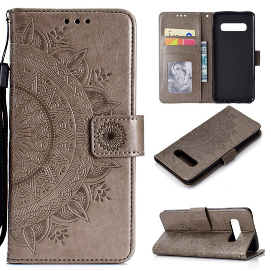 Hülle für Samsung Galaxy Note 8 Handy Tasche Flip Case Cover Etui Mandala Grau