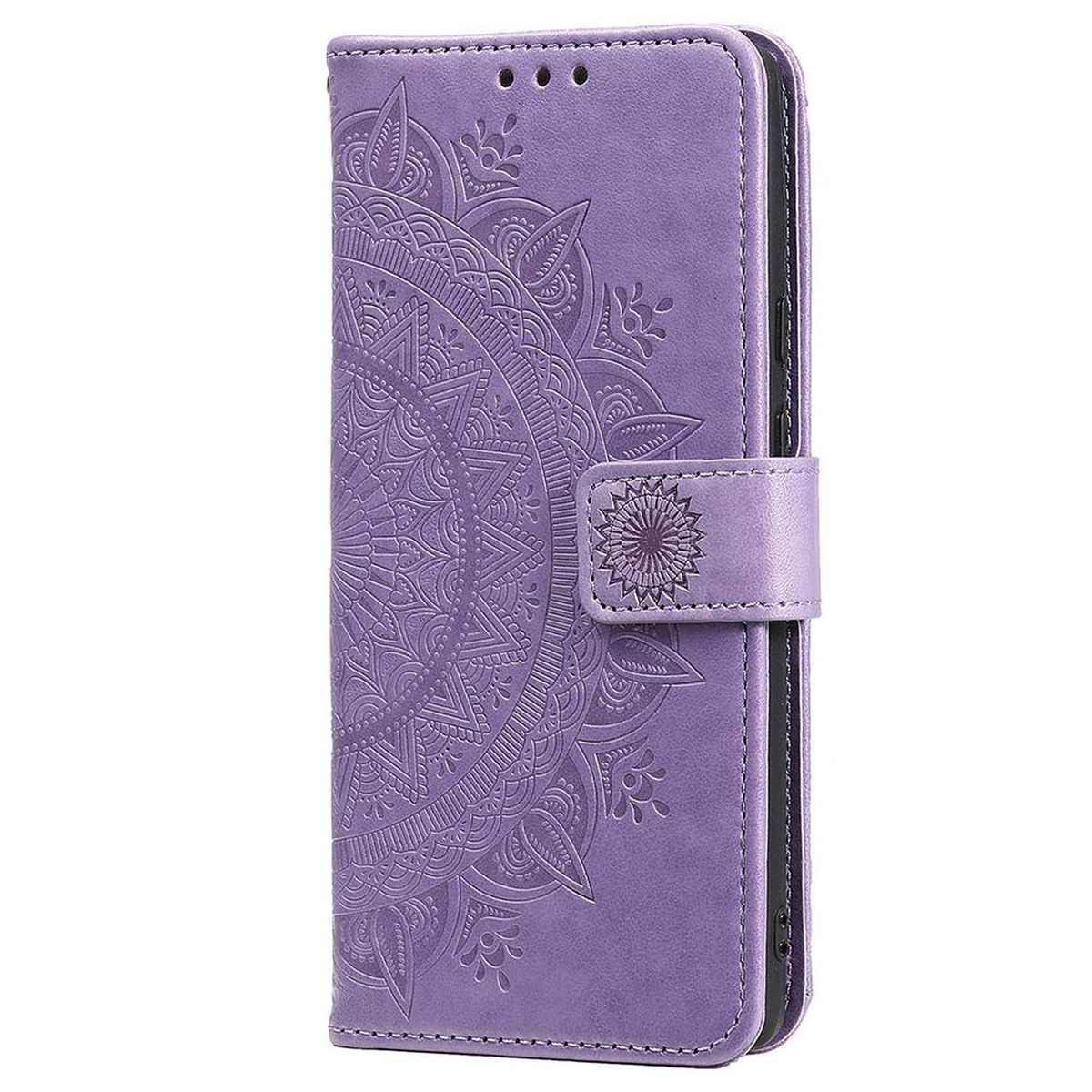 Hülle für Google Pixel 7 Handyhülle Flip Case Cover Schutzhülle Mandala Lila