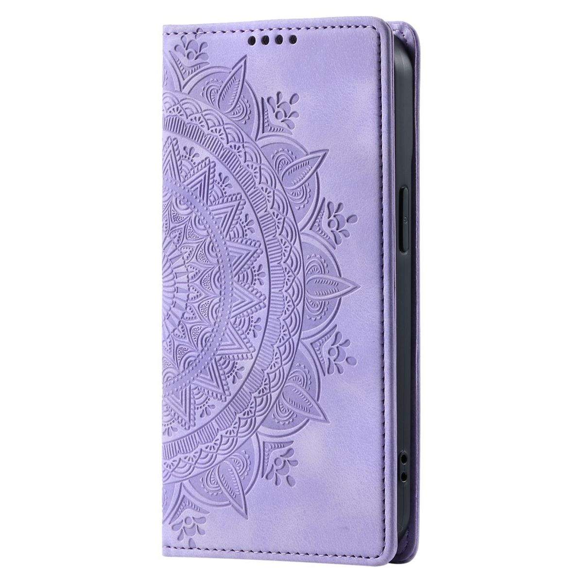 Hülle für Samsung Galaxy A15 Handyhülle Flip Case Cover Tasche Mandala Lila