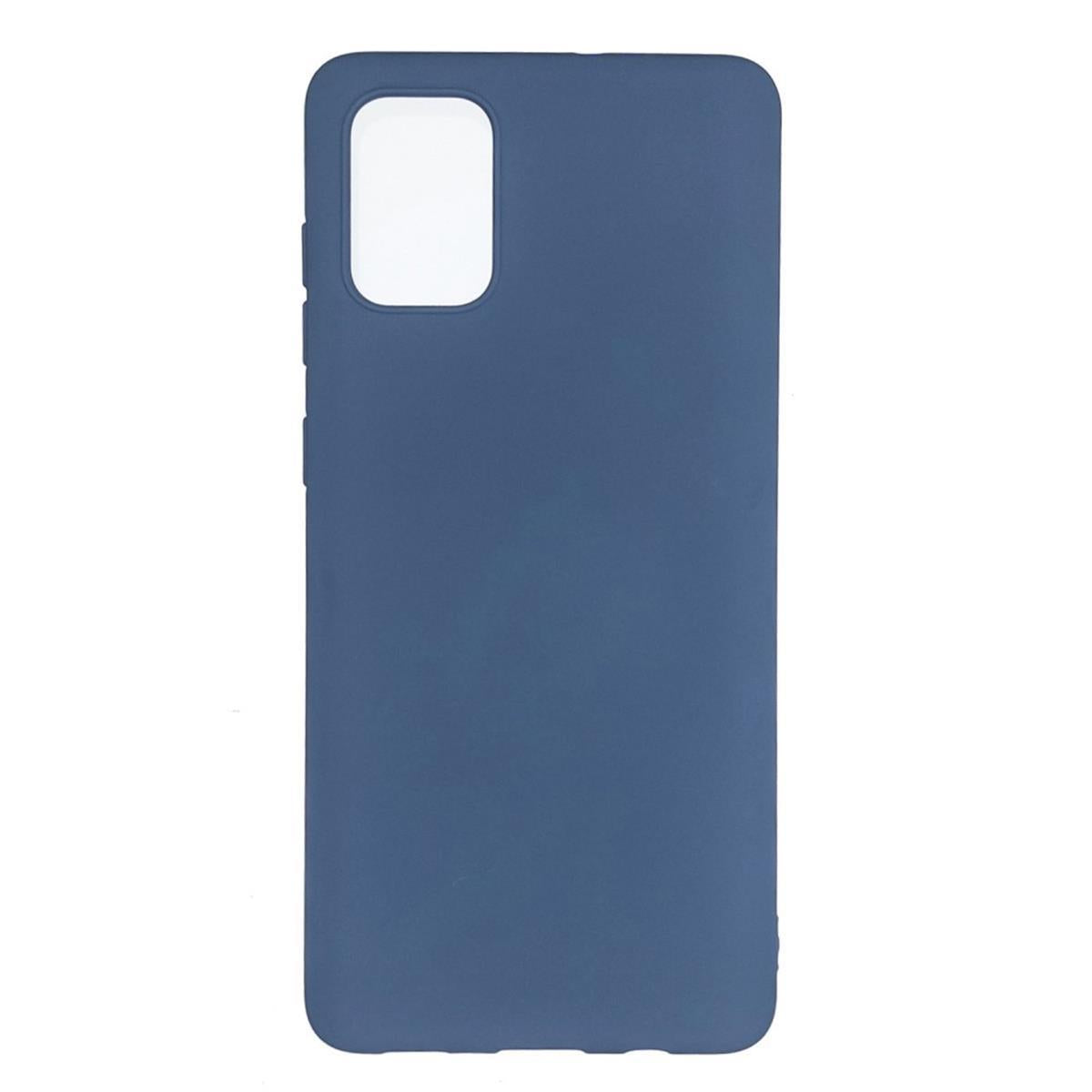 Hülle für Samsung Galaxy A32 4G Handyhülle Silikon Case Cover Bumper Matt Blau