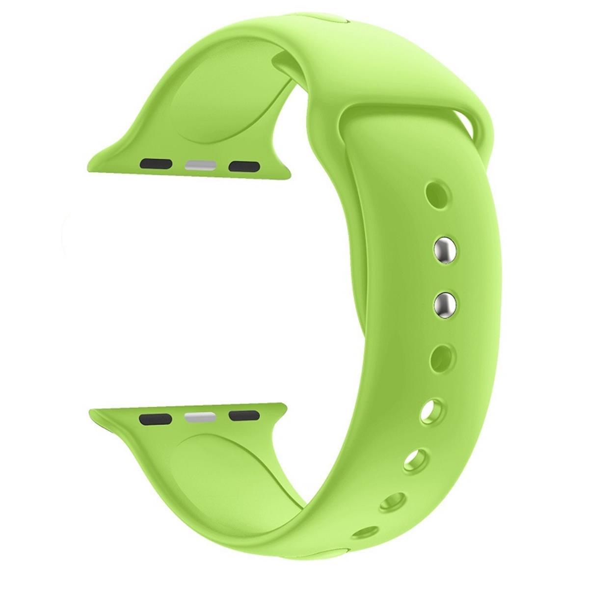 Sportarmband für Apple Watch 49/45/44/42mm Silikon Series Ultra/8/7/6/SE/5 Grün