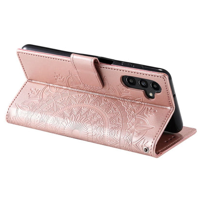 Hülle für Samsung Galaxy A54 5G Handyhülle Flip Case Cover Etui Mandala Rosegold