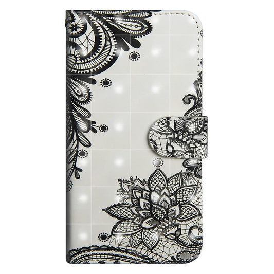 Hülle für Samsung Galaxy J8 2018 Handyhülle Flip Case Schutztasche Motiv Henna