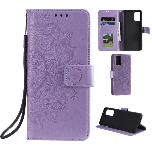 Hülle für Samsung Galaxy S20 Plus Handyhülle Flip Case Schutzhülle Cover Mandala Lila