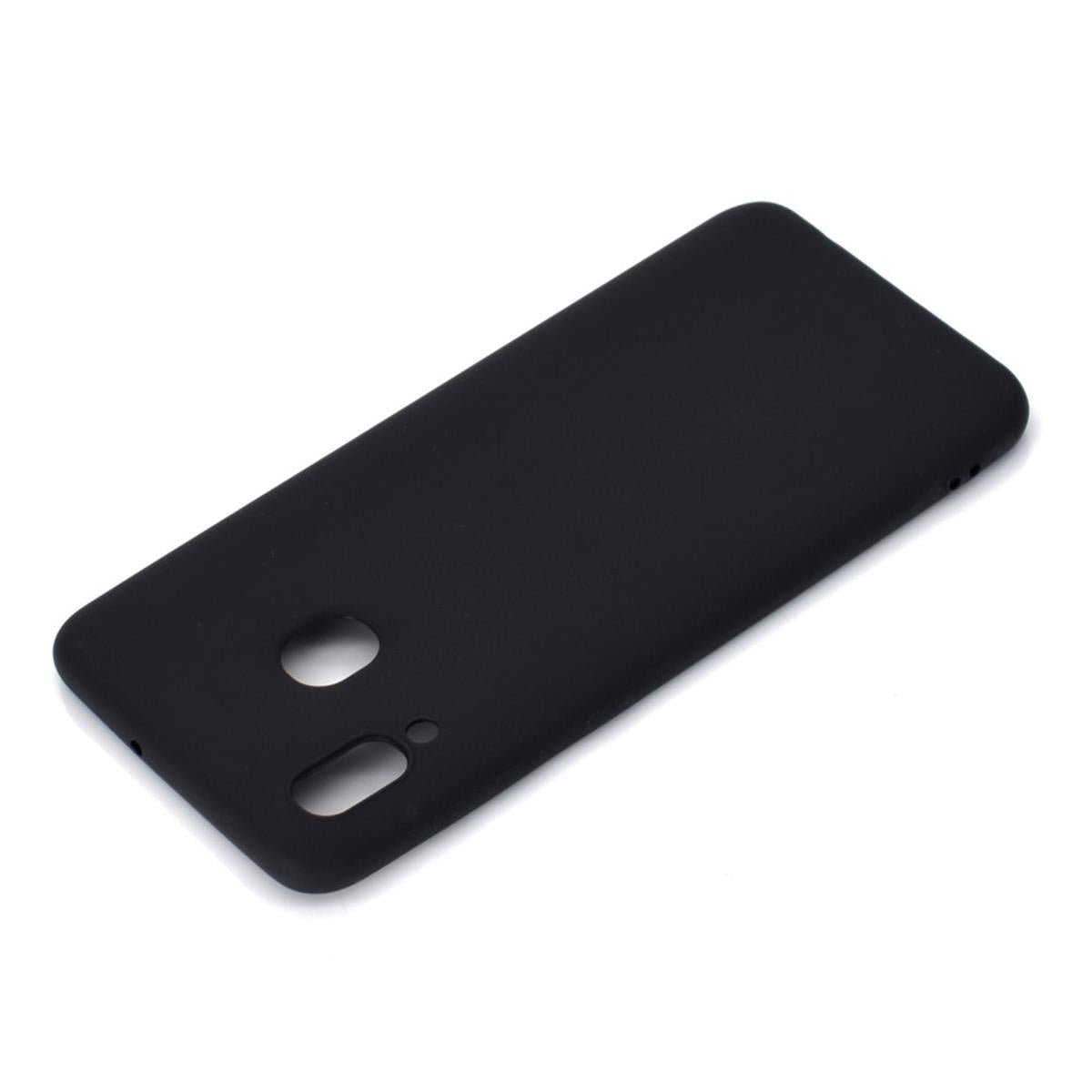 Hülle für Samsung Galaxy A40 Handyhülle Silikon Cover Schutzhülle Case matt Schwarz