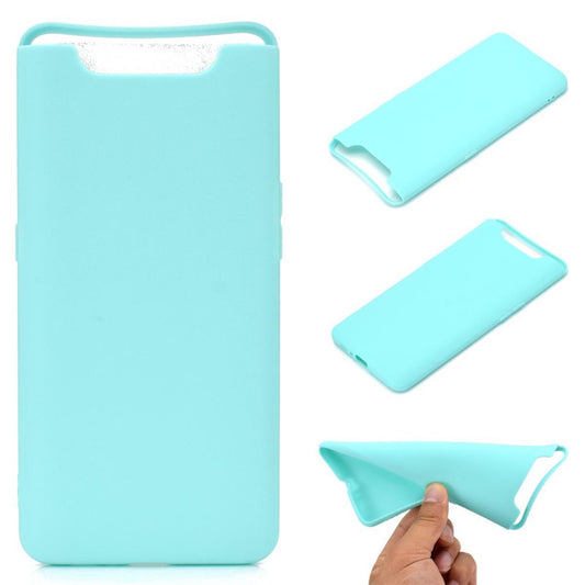 Hülle für Samsung Galaxy A80 Handyhülle Silikon Cover Schutzhülle Tasche Case matt Grün