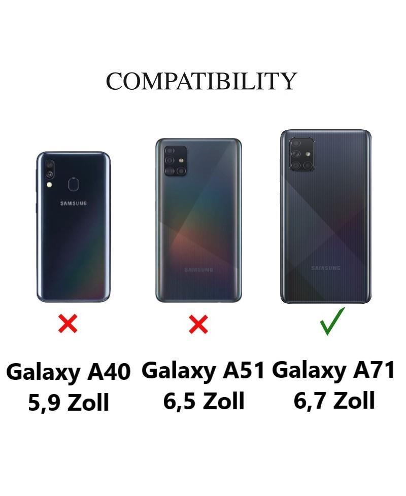 Hülle für Samsung Galaxy A71 Handyhülle Silikon Cover Schutzhülle Soft Case klar