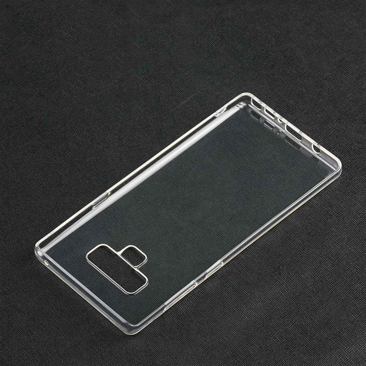 Hülle für Samsung Galaxy Note 9 Handyhülle Silikon Case Cover Bumper transparent